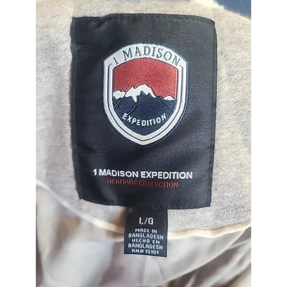 1 Madison Expedition Women's Knit Full Zip Hood Jacket Large - Picture 2 of 16